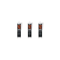 Bond It WP70 Silicone Sealant Low Modulus Neutral Cure Brown   WP70BR (Pack of 3)