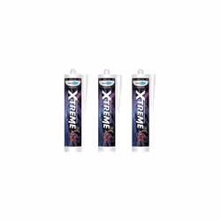 Bond It Xtreme White Anti-Mould Silicone Sealant EU3 Cartridge 310ml BDSANXWH (Pack of 3)