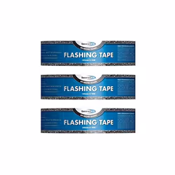 Bond-It Flashing Tape 50mm x 10Metres, Black, BDF001 (Pack of 3)