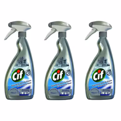 Cif Professional Stainless Steel and Glass Cleaner 750 mL (Pack of 3)