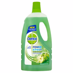 Dettol Power and Fresh Multi Purpose Cleaner, Refreshing Green Apple, 1L (Pack of 3)