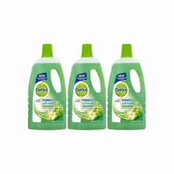 Dettol Power and Fresh Multi Purpose Cleaner, Refreshing Green Apple, 1L (Pack of 3)