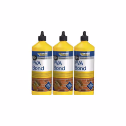 Everbuild 501 Universal PVA Bond, 1 Litre PVA1L (Pack of 3)