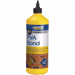 Everbuild 501 Universal PVA Bond, 1 Litre     PVA1L (Pack of 3)