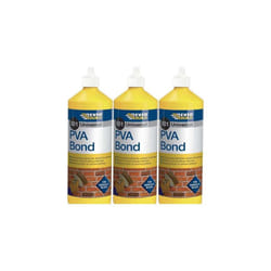 Everbuild 501 Universal PVA Bond, 500 ml     PVA05L (Pack of 3)