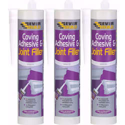 Everbuild COVE-EBD Coving Adhesive and Joint Filler, White, 290 ml COVE (Pack of 3)