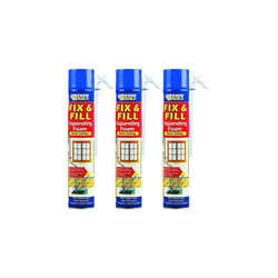 Everbuild Fix and Fill Quick Setting Expanding Foam, 750 ml   EVFF7 (Pack of 3)