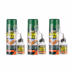 Everbuild Mitre Fast Instant Bonding Adhesive Kit, 50 g Adhesive, 200 ml Activator   (MITRE1)n (Pack of 3)