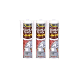 Everbuild Weather and Waterproof Acrylic Sealant, White, 290 ml