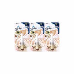 Glade Electric Plug In Oil Refill Air Freshener Vanilla Blossom 20ml (Pack of 3)