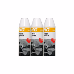 HG Steel Polish, Fast Acting Stainless Steel 3-in-1 Cleaner, 250ml   (168030106) (Pack of 3)