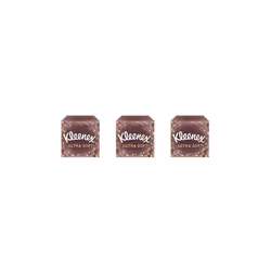 Kleenex Ultra Soft Facial Tissues, Tissues Box SMALL CUBE BOX (Pack of 3)