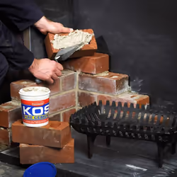 Everbuild KOS Fire Cement, Black, 500 g   PCKOSBKFIRE05 (Pack of 3)