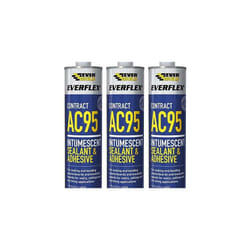 Everbuild Everflex AC95 Intumescent Sealant & Adhesive White 900ml(2413)        AC95900 (Pack of 3)