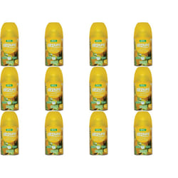 AIRPURE Air-O-Matic Air Freshener Refill, 250ml Citrus ZING (Pack of 12)