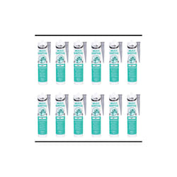 Bond It Multi-Mate GP Multi Purpose Silicone Sealant EU3 Grey  BDMGR (Pack of 12)