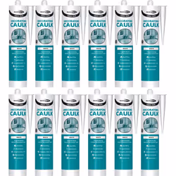 Bond It White Caulk Mate EU3 Cartridge 310ml BDOHC300 (Pack of 12)