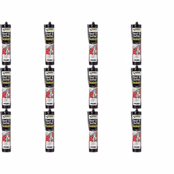 Everbuild Everflex Roof and Gutter Sealant, Black, 300ml ROOF (Pack of 12)