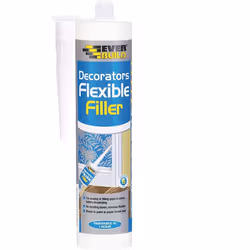 Everbuild Flexible Decorators Filler, White, 290 ml   FLEX (Pack of 12)