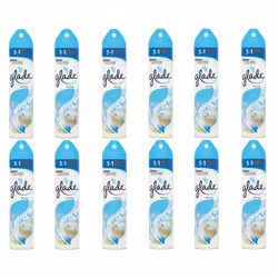 Glade Air Freshener, Aerosol Spray, Clean Linen, 300ml (Pack of 12)