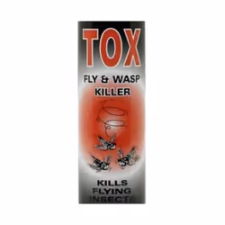 Tox Fly & Wasp Killer Insecticide Fast Acting Aerosol Spray 300ml (Pack of 12)
