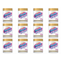 Vanish Fabric Stain Remover Gold Oxi Action Powder Crystal Whites470g(2505) (Pack of 12)