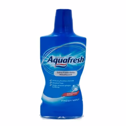 Aquafresh Extra Fresh Mouthwash Fresh Mint 500ml (Dark Blue)