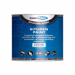 Bond-It Bitumen Paint - 2.5 litre - Solvent-bourne bituminous black paint BDB016