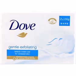 Dove Gentle Exfoliating Beauty Cream Soap Bar 2 x 100g
