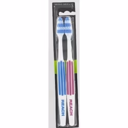 Listerine Duo Reach Interdental Medium Toothbrush - Pack of 2