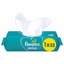 Pampers Fresh Clean Baby Wipes White