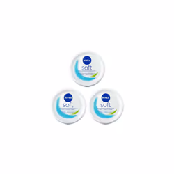 Nivea Soft Lotion Refreshing Moisturising Cream 200ml - Pack of 3