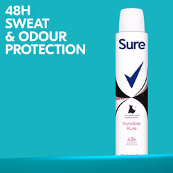 Sure Invisible Pure Anti-Perspirant Aerosol deodorant for women 200ml