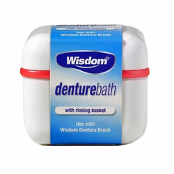 Wisdom Denture Bath With Rinsing Basket