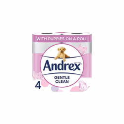 Andrex Gentle Clean Toilet Tissue Roll , 4 Roll In Pack (Pack of 3)
