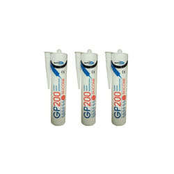 Bond it GP200 General Purpose Silicone - White (Pack of 3)