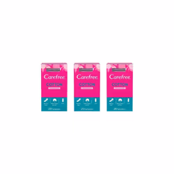 Carefree with Cotton Extract Breathable Pantyliners - Pack of 20 (Pack of 3)