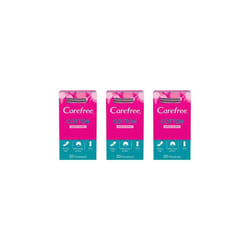 Carefree with Cotton Extract Breathable Pantyliners - Pack of 20 (Pack of 3)