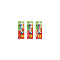 Colgate T/Brush Premier Clean Medium (4 brushes in a pack) (Pack of 3)