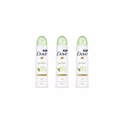 Dove Go Fresh Cucumber and Green Tea Antiperspirant Deodorant, 250ml (Pack of 3)