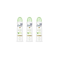 Dove Go Fresh Cucumber and Green Tea Antiperspirant Deodorant, 250ml (Pack of 3)