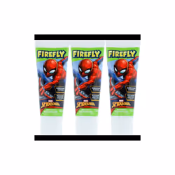 Firefly Spiderman Toothpaste Kid's Oral Dental Care Bubblegum Flavour 75ml  (Pack of 3)
