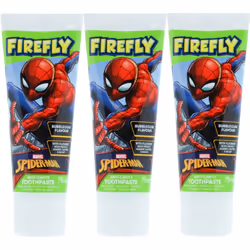 Firefly Spiderman Toothpaste Kid's Oral Dental Care Bubblegum Flavour 75ml  (Pack of 3)