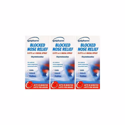 Galpharm Blocked Nose Relief Spray (0.05% w/v), 15 ml (Pack of 3)