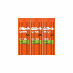 Gillette Fusion 5 Ultra Sensitive Men's Shaving Gel 200 ml (Pack of 3)