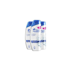 Head & Shoulders Anti-Dandruff Shampoo, 250 ml Classic Clean (Pack of 3)