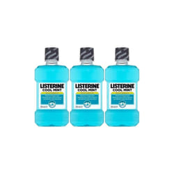 Listerine Cool Mint Mouthwash, 250ml (Pack of 3)
