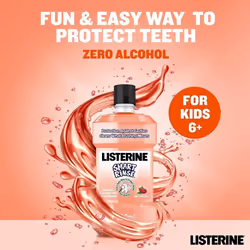 Listerine Kids Smart Rinse Mild Berry Mouthwash 250ml (Pack of 3)