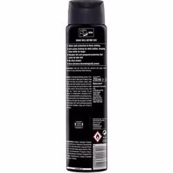 NIVEA MEN Invisible for Black & White Original Anti-Perspirant Deodorant Spray (250ml), 0% Alcohol Aerosol Spray, Anti-Mark Men's Anti-Perspirant