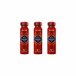 Old Spice Captain Deodorant Body Spray For Men 48H Fresh 150 ml (Pack of 3)